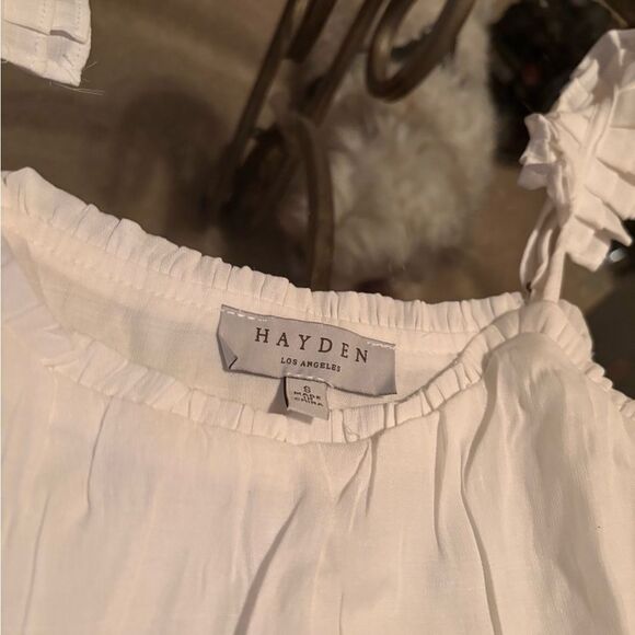 Hayden White Ruffled Tiered Camisole - Picture 2 of 3